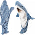Gemütliche Shark Hoodie Decke | weiche Kapuzendecke mit Schwanz